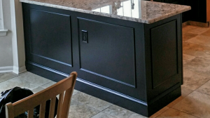 before and after cabinet refinishing